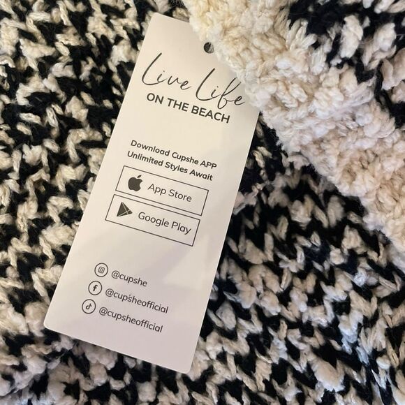 Cupshe Chunky Cable Knit Sweater Dress Womens Size XL New With Tags - Picture 9 of 12